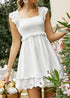 Boho White Lace Mini Dress Remi